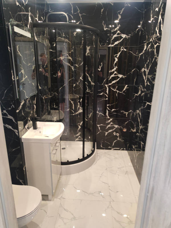 Łazienka premium - czarny marmur